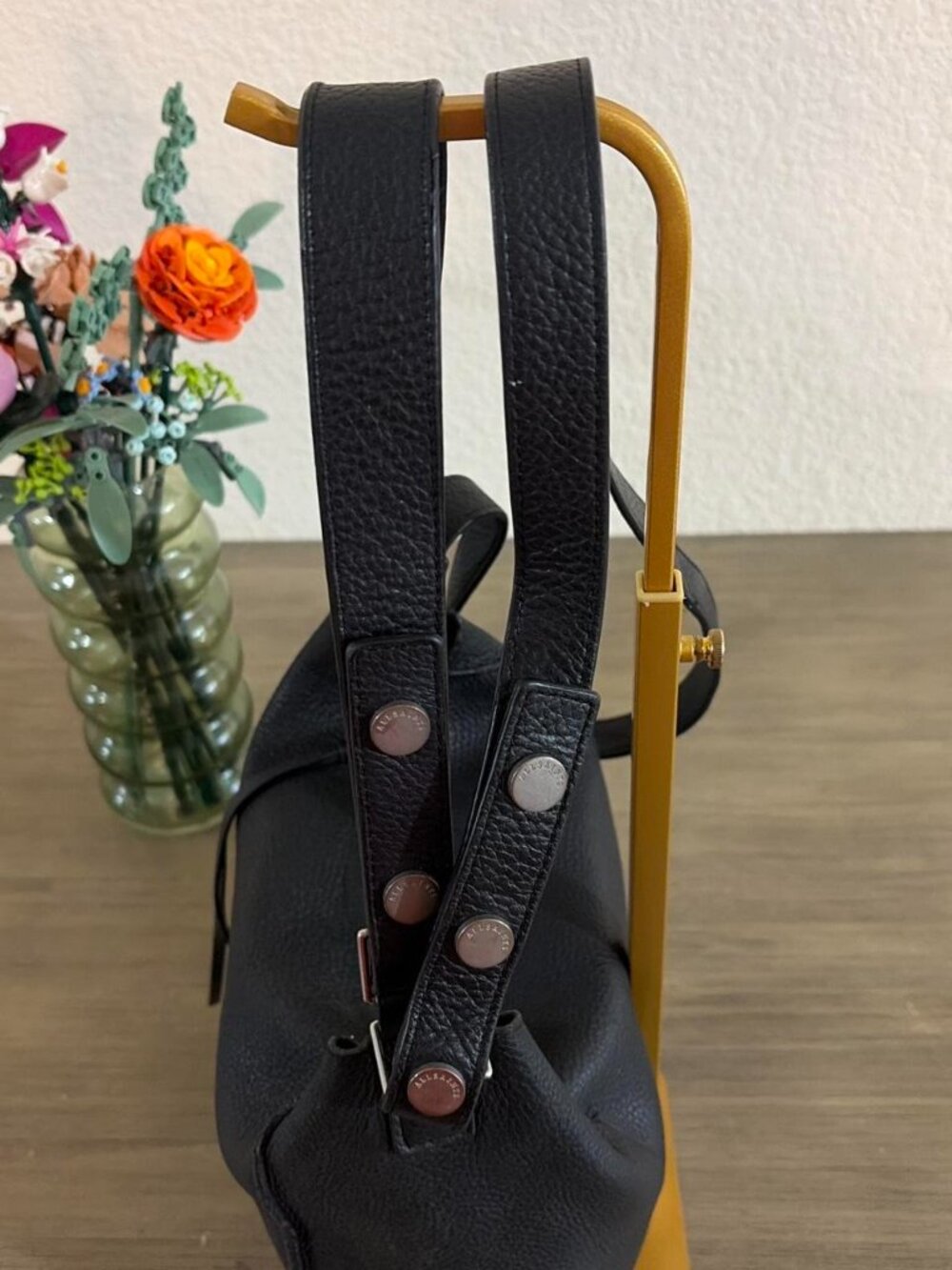 ALLSAINTS Black Kita Pebbled Leather Crossbody - Picture 4 of 8